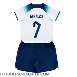 England Jack Grealish #7 Hemmatröja Barn VM 2022 Kortärmad (+ korta byxor)